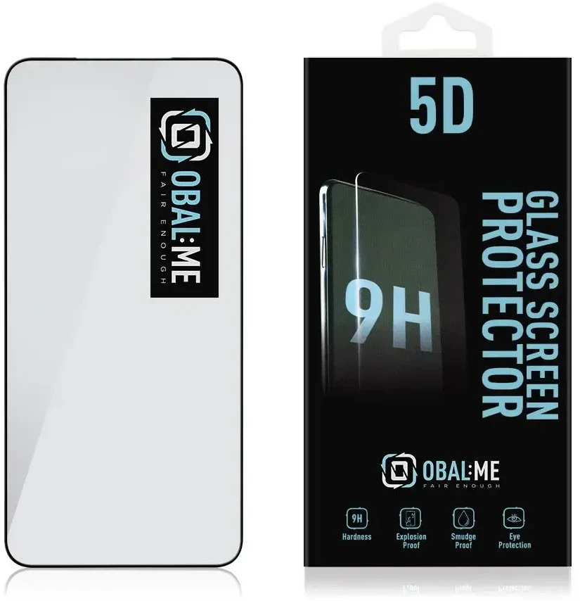 OBAL:ME 5D apsauginis stiklas telefonui Samsung Galaxy S24 Plus Juodas