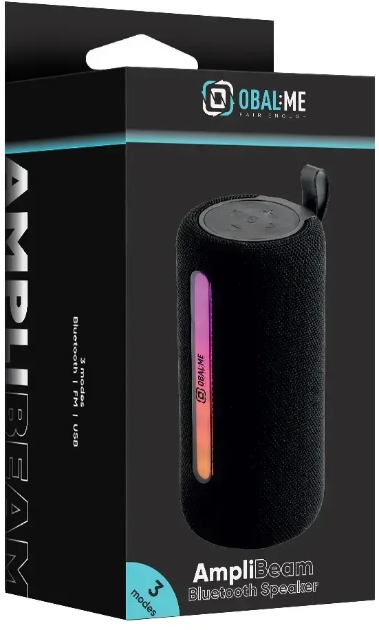 OBAL:ME AmpliBeam Bluetooth Speaker Juodas