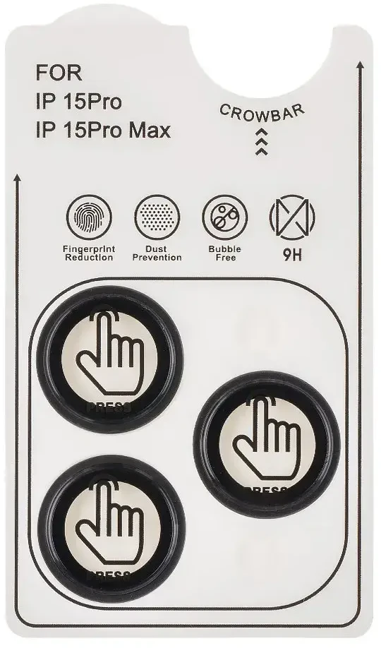OBAL:ME lešio apsauga skirta Apple iPhone 15 Pro/15 Pro Max juodos spalvos Titanium