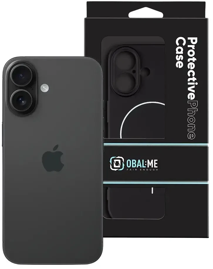 Dėklas OBAL:ME MagNetix matinis TPU dangtelis Apple iPhone 16, juodas