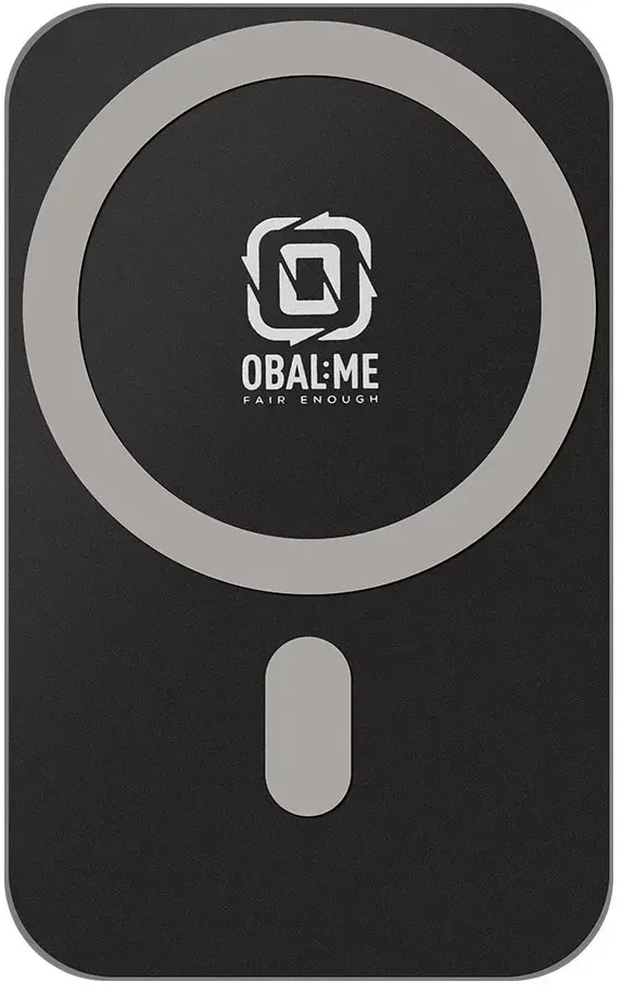 OBAL:ME MagNetix Plate Automobilinis telefono laikiklis su belaidžiu įkrovimu 15W juodos spalvos
