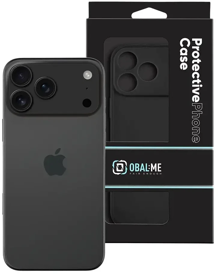 Dėklas OBAL:ME matinis TPU dangtelis telefonui iPhone 18 Pro Max juodas