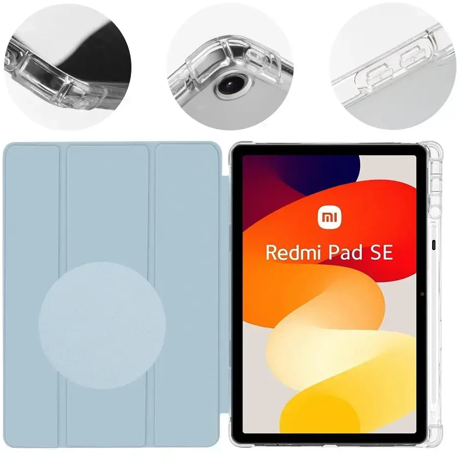OBAL:ME MistyTab dėklas skirtas Xiaomi Redmi Pad SE žydros spalvos