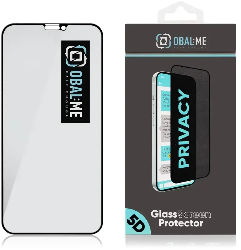 OBAL:ME Privacy 5D grūdintas stiklas telefonui Apple iPhone 11 | iPhone XR juodas