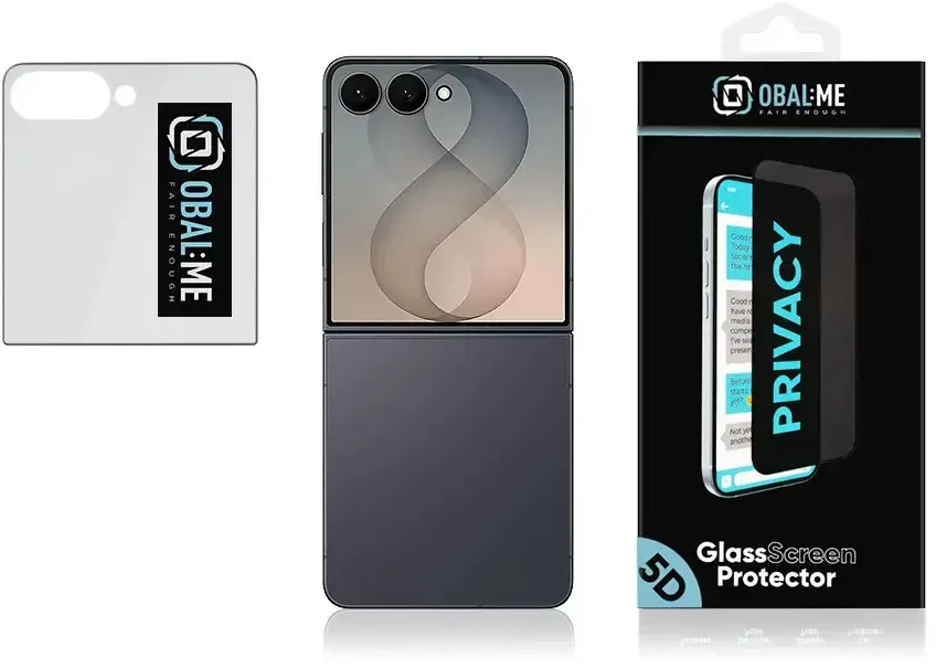 OBAL:ME Privacy 5D tempered glass for phone Samsung Galaxy Z Flip 8 (F776) (privacy effect)