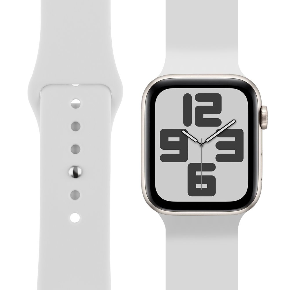 OBAL:ME silikoninė apyrankė skirta Apple Watch 38-41mm S-M baltos spalvos