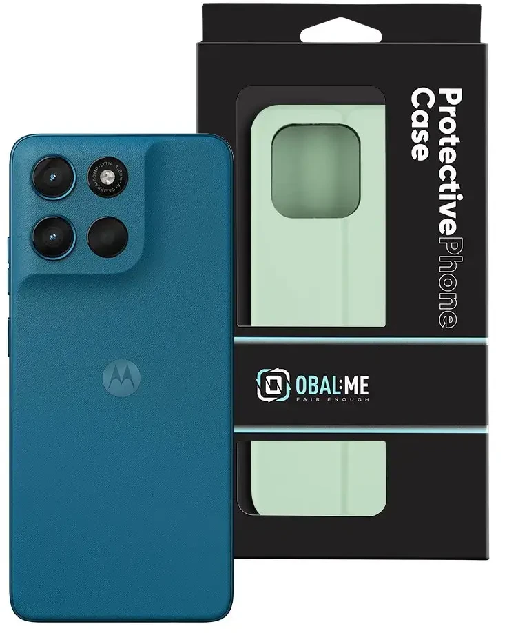 OBAL:ME SmoothTouch dėklas skirtas Motorola G57 Power Mint Žalias