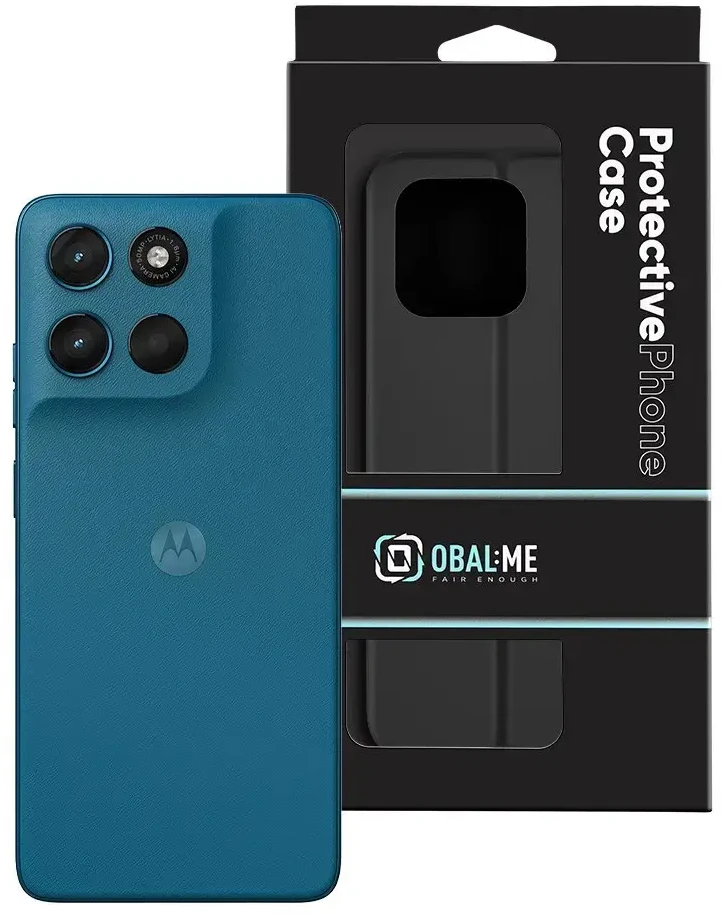 OBAL:ME SmoothTouch dėklas skirtas Motorola G57 Power juodos spalvos