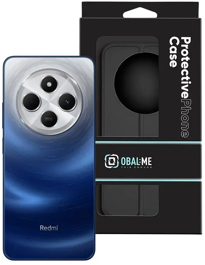 OBAL:ME SmoothTouch Xiaomi Redmi 14C 4G/Poco C75 dėklas telefonui juodos spalvos