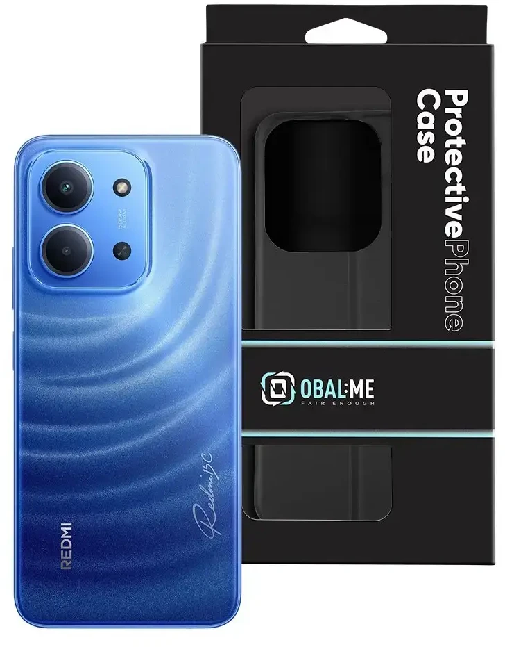 OBAL:ME SmoothTouch dėklas skirtas Xiaomi Redmi 15C 4G/5G juodos spalvos
