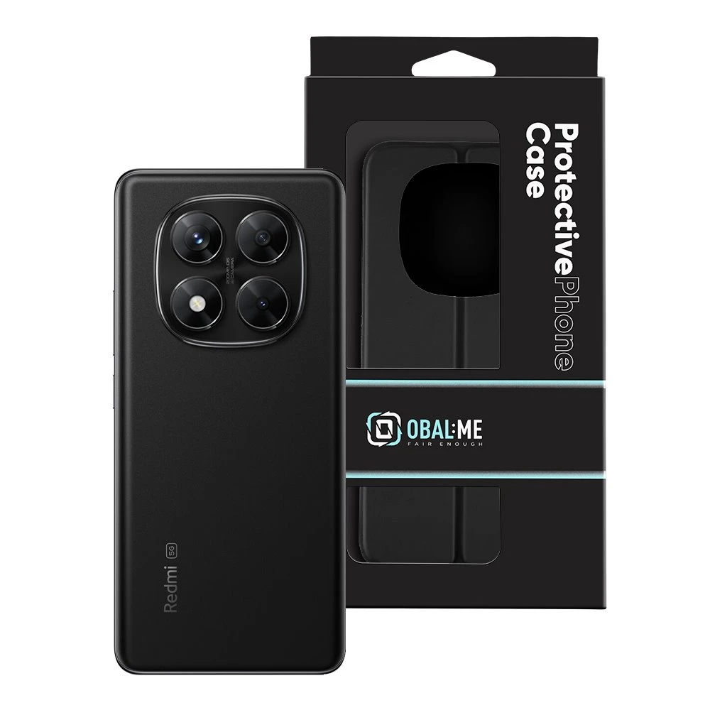 OBAL:ME SmoothTouch dėklas skirtas Xiaomi Redmi Note 14 Pro 4G juodos spalvos