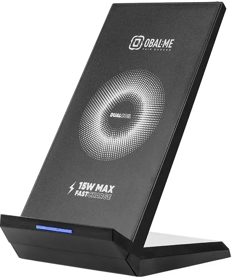 OBAL:ME belaidis įkrovimo stovas „StandCharger“, 15 W, Juodas