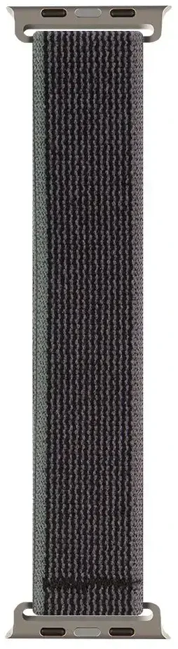 OBAL:ME Textile apyrankė skirta Apple Watch 42-49mm M-L pilkos spalvos/žalios spalvos