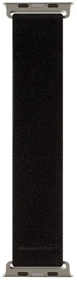 OBAL:ME Textile apyrankė skirta Apple Watch 42-49mm M-L juodos spalvos/oranžinės spalvos