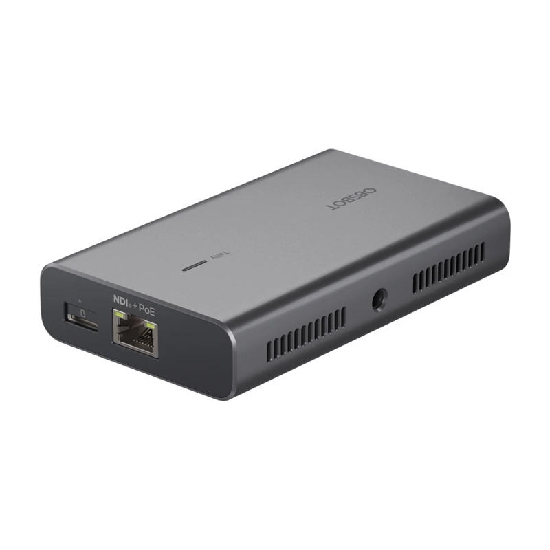 OBSBOT UVC į NDI adapteris - kampinis vaizdas
