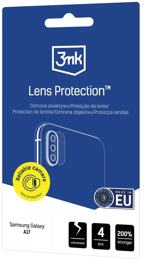 Fotoaparato objektyvo apsauga 3MK Lens Protection, skirta Samsung Galaxy A17 5G, 4 vnt.