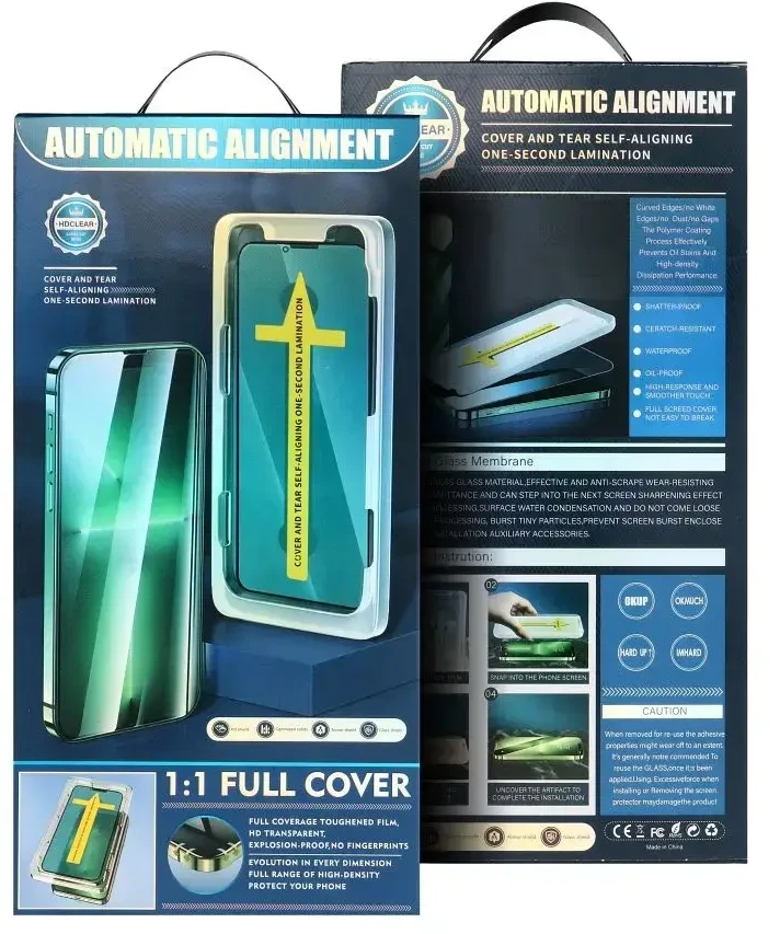 Oem 5D Full Glue Tempered Glass for iPhone 12 PRO with applicator juodas