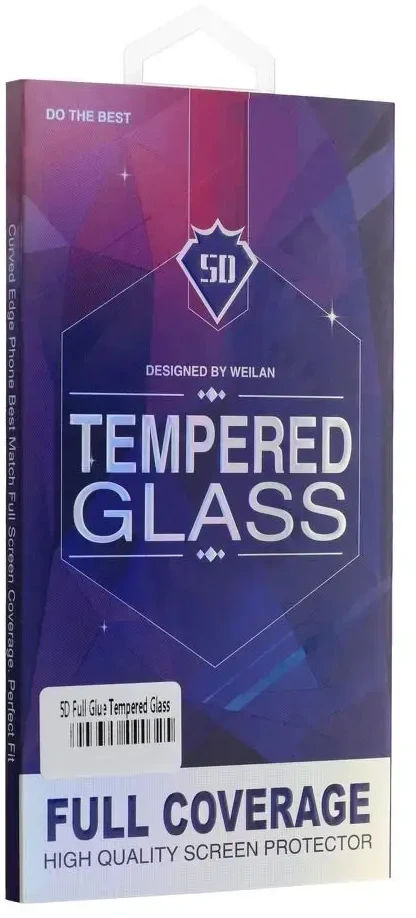 OEM 5D grūdintas stiklas Motorola Edge 60 Fusion juodas