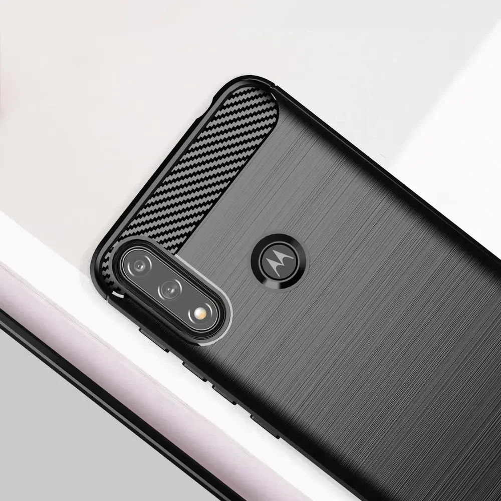 Hurtel Carbon dėklas skirtas Motorola Moto E7i Power, juodas