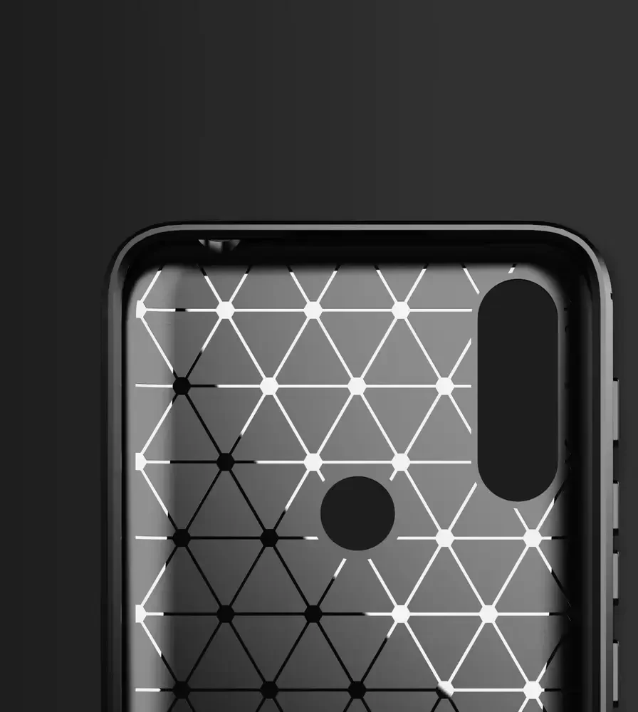 Hurtel Carbon dėklas skirtas Motorola Moto E7i Power, juodas
