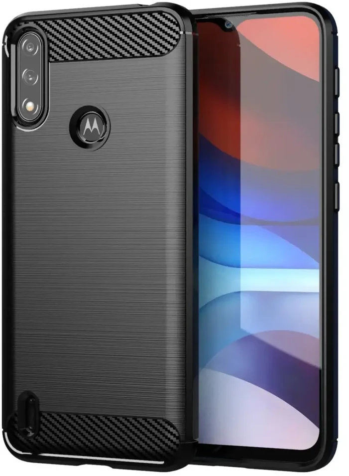 Hurtel Carbon dėklas skirtas Motorola Moto E7i Power, juodas