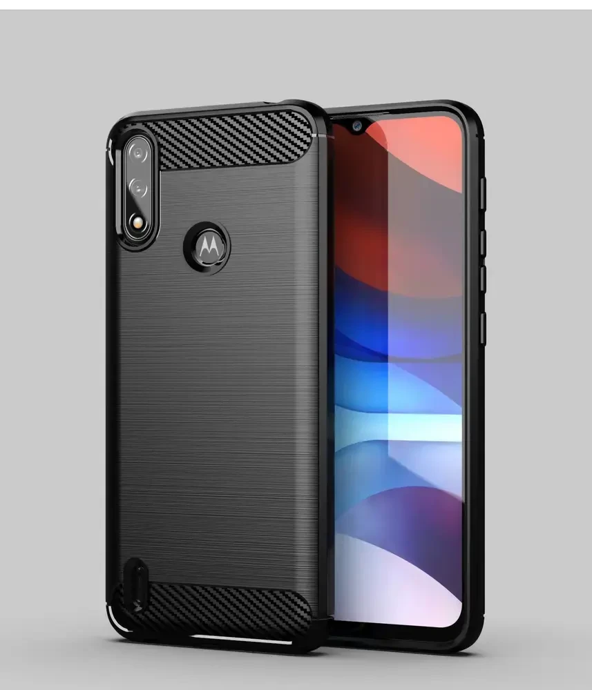 Hurtel Carbon dėklas skirtas Motorola Moto E7i Power, juodas