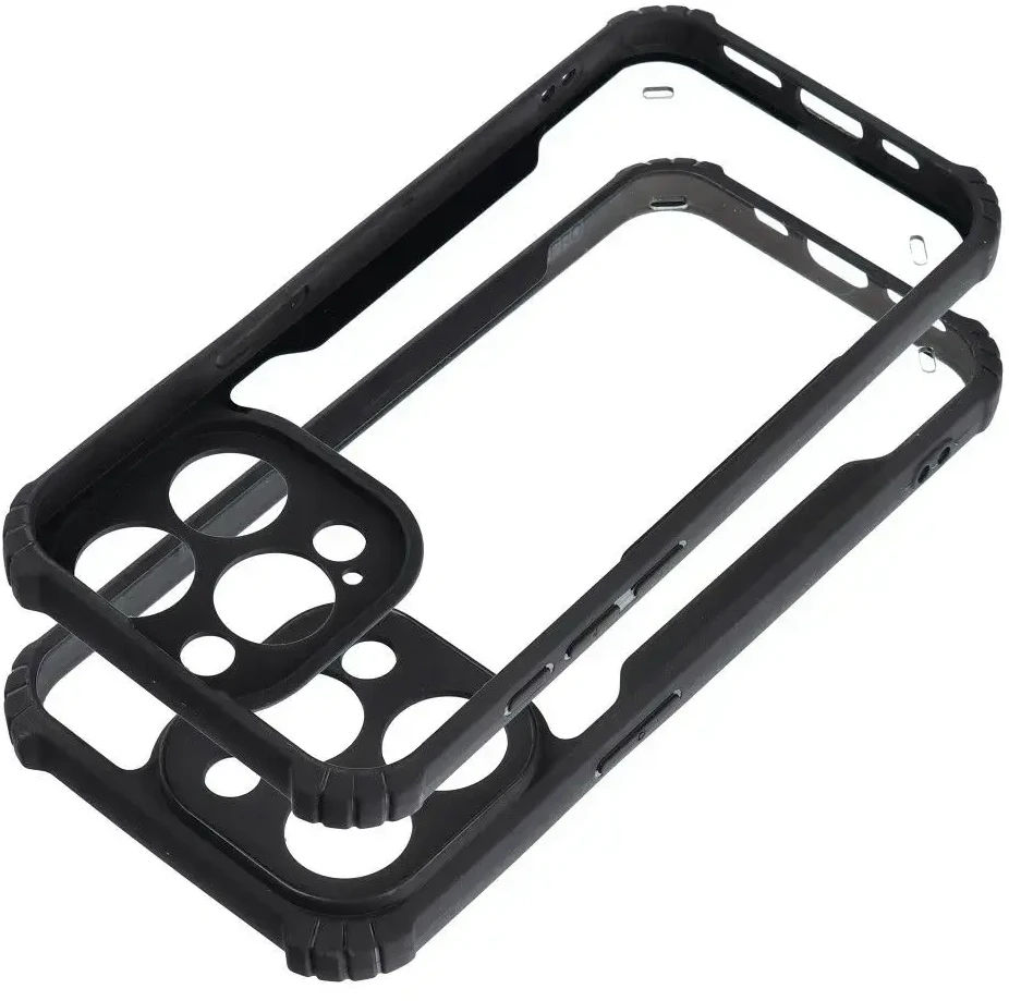 OEM dėklas, skirtas iPhone 12, apsaugantis nuo kritimo, juodas