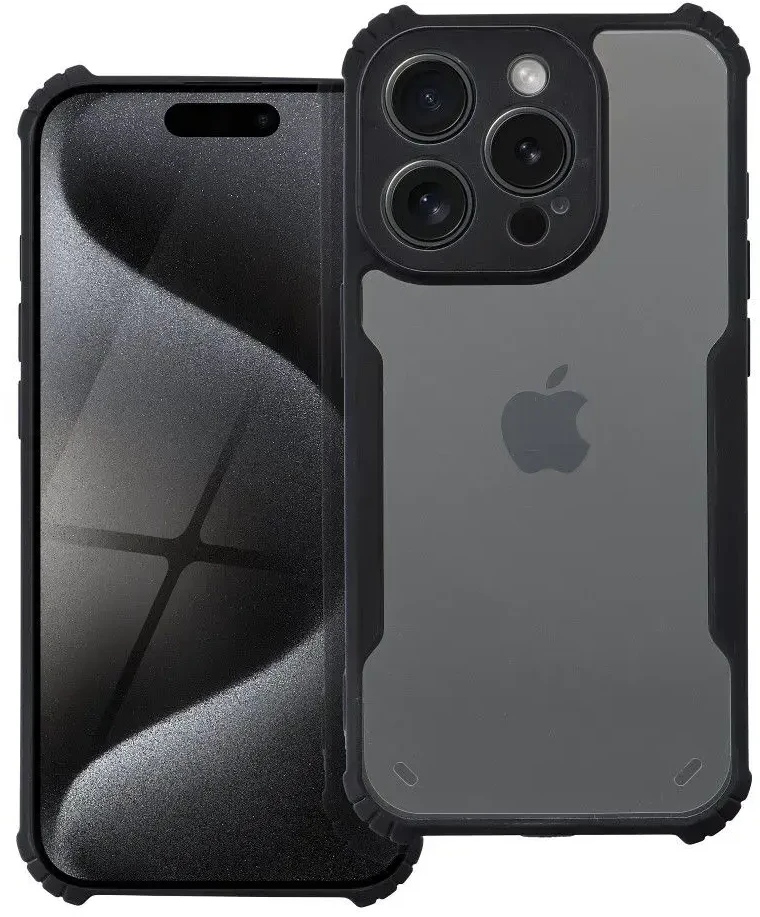 OEM dėklas, skirtas iPhone 17 AIR, apsaugantis nuo kritimo, juodas