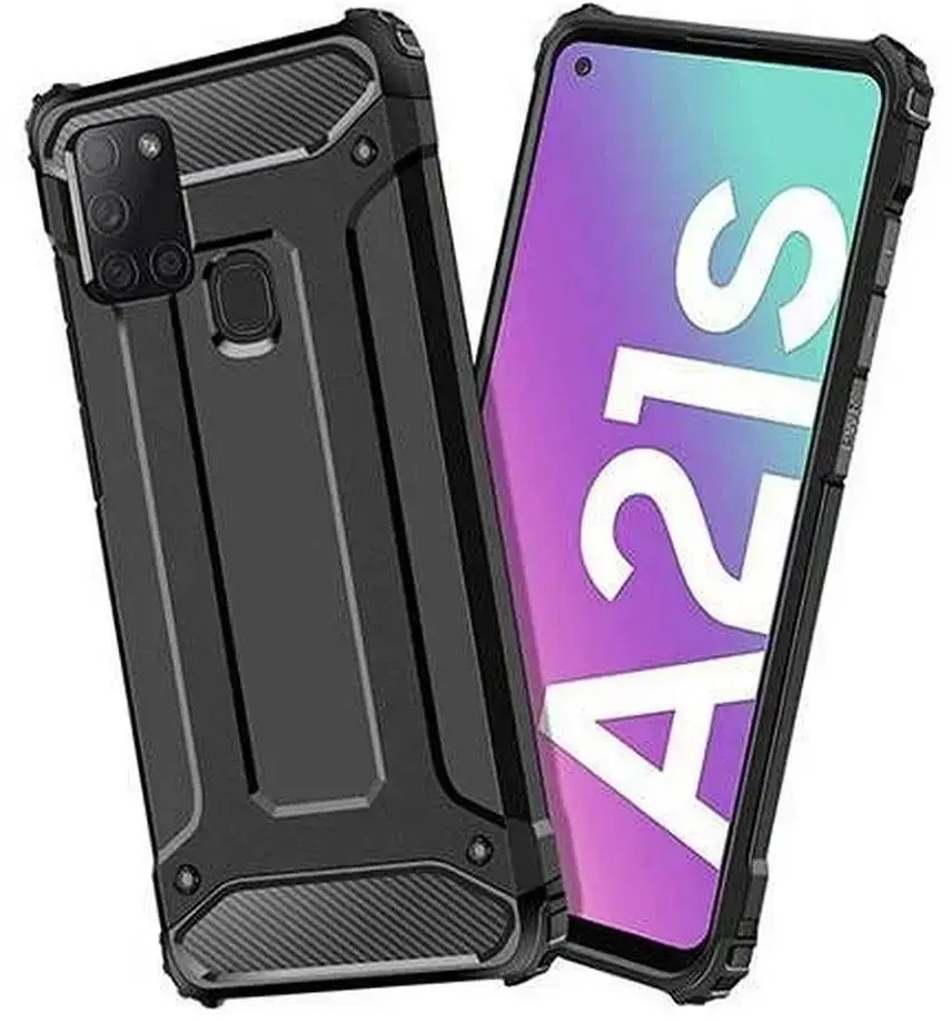 Forcell Oem ARMOR dėklas skirtas Samsung Galaxy A21S juodos spalvos