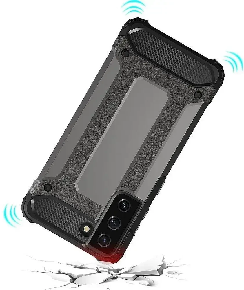 Forcell Oem ARMOR dėklas skirtas Samsung Galaxy S21 FE juodos spalvos
