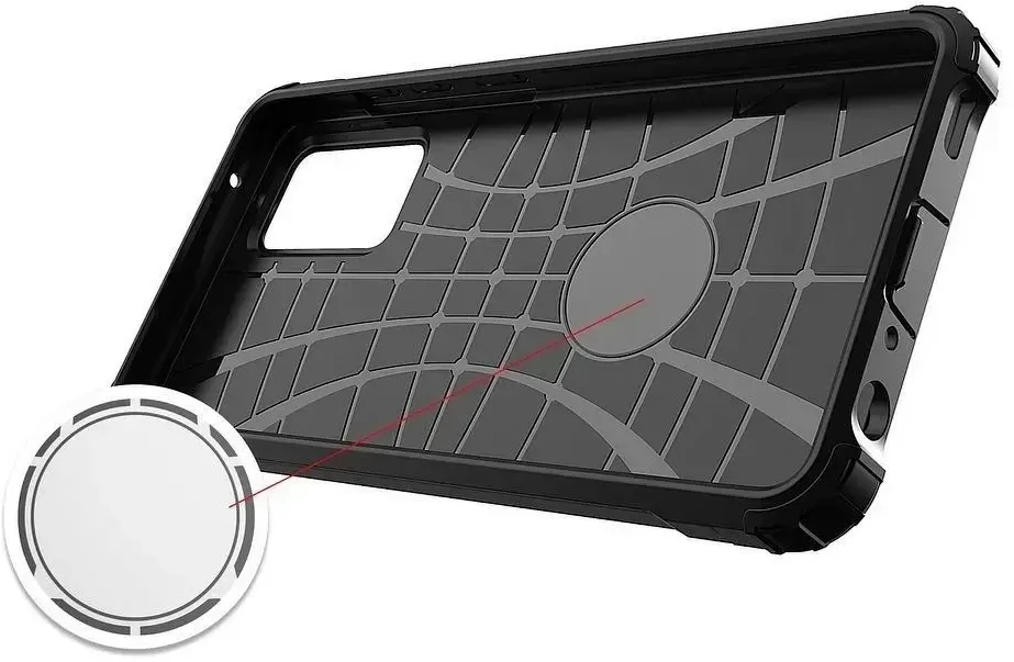 Oem ARMOR dėklas skirtas Samsung Galaxy A52 5G / A52 LTE ( 4G ) / A52S juodos spalvos
