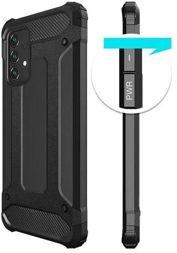 Oem ARMOR dėklas skirtas Samsung Galaxy A52 5G / A52 LTE ( 4G ) / A52S juodos spalvos