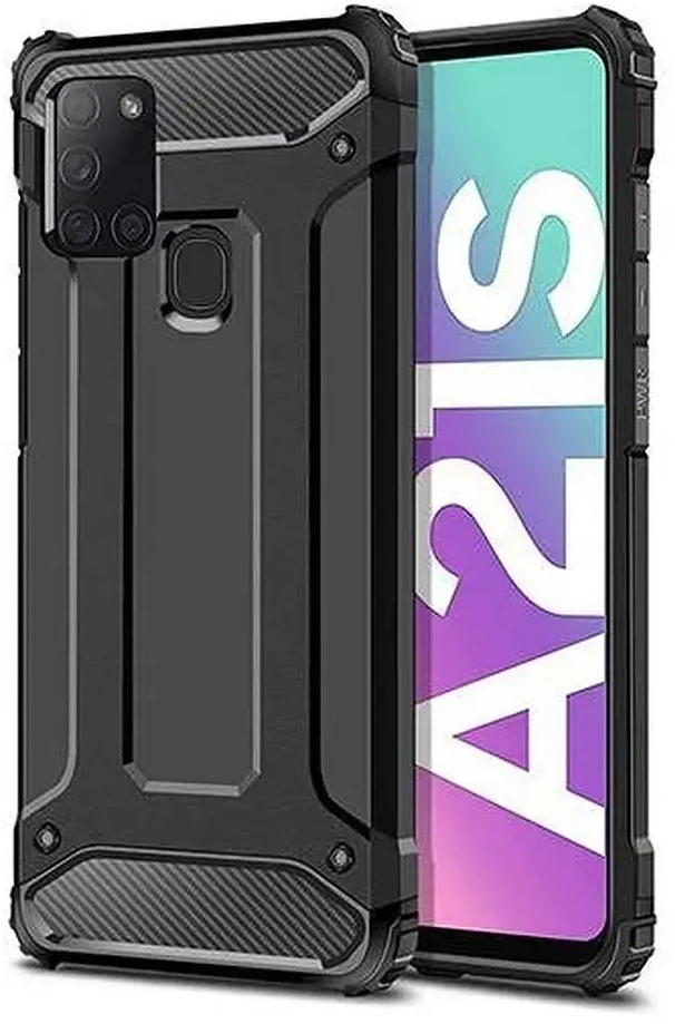 Forcell Oem ARMOR dėklas skirtas Samsung Galaxy A21S juodos spalvos