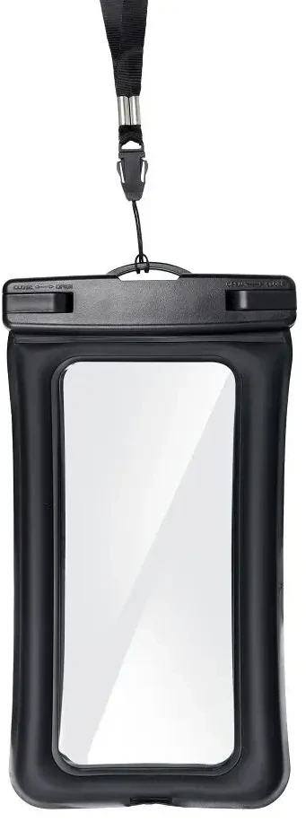 Oem Vandeniui atsparus dėklas telefonui with plastikas closing AIRBAG juodos spalvos