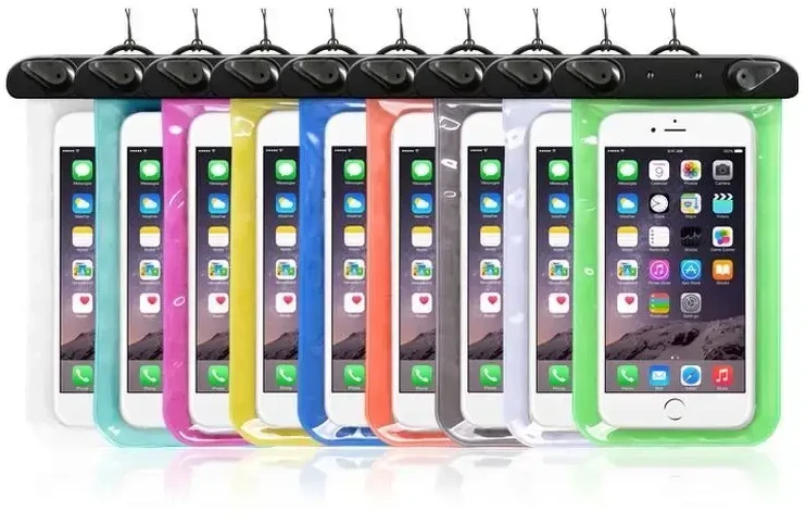 Oem Atsparus vandeniui bag for mobile phone with plastikas closing mėlynas