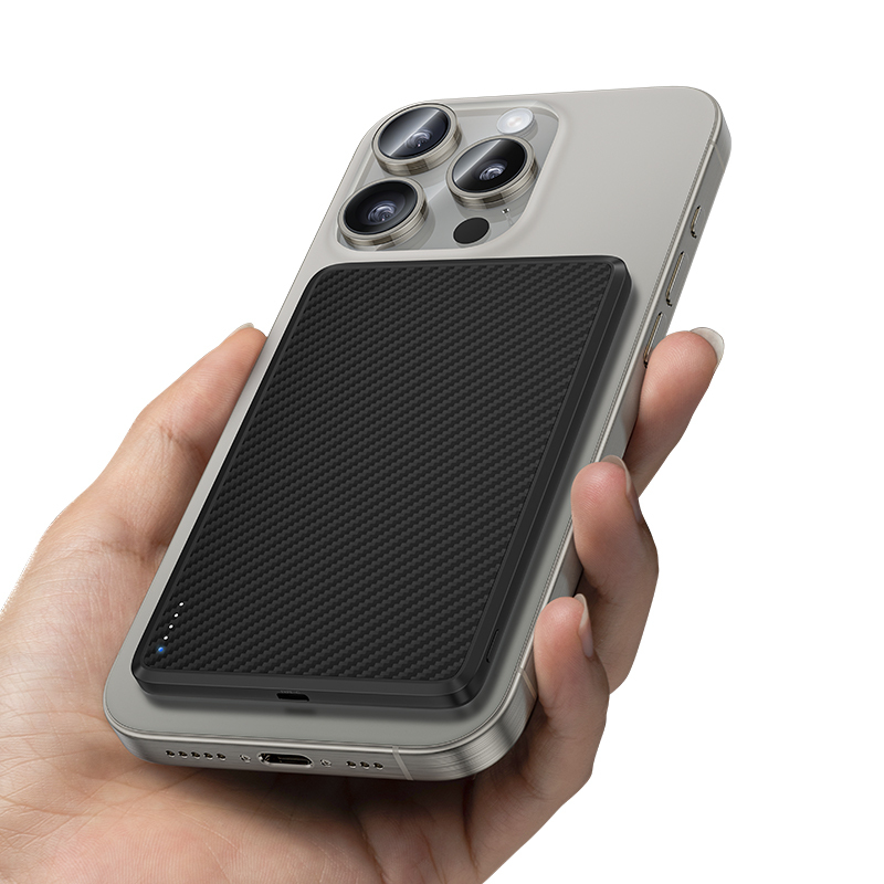 Oem Benks Power bank 10000mAh MP16 ArmorGo – Type C – magnetinė įkrovimo indukcija, juodos spalvos