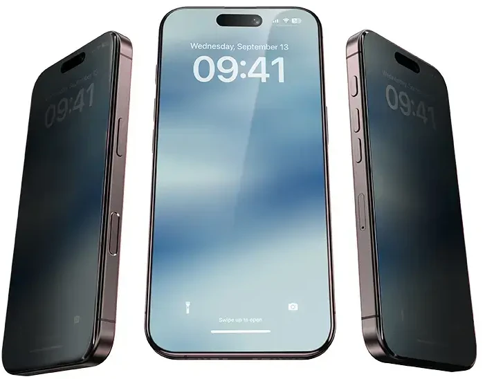 Oem Benks Apsauginis stiklas Air Shield Privacy Glass (TF68) skirtas Apple iPhone 17 Air juodas - 10 vnt