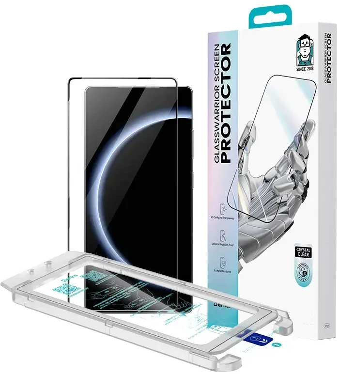 Benks apsauginis stiklas Glass Warrior HD skirtas Samsung Galaxy S25 Ultra (with fingerprint unlock)