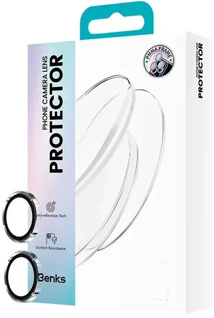 Benks Apsauginis stiklas Glass Warrior Lens Protector telefonui skirtas Samsung Galaxy Z Flip 7 (objektyvui 2 vnt) transparent
