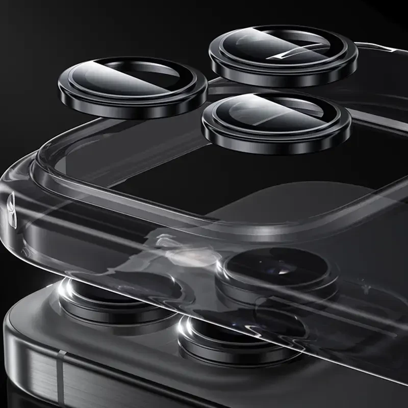 Benks Apsauginis stiklas Glass Warrior Metal Lens Protector telefonui skirtas Apple iPhone 17 Pro/17 Pro Max (objektyvui 3 vnt) juodas
