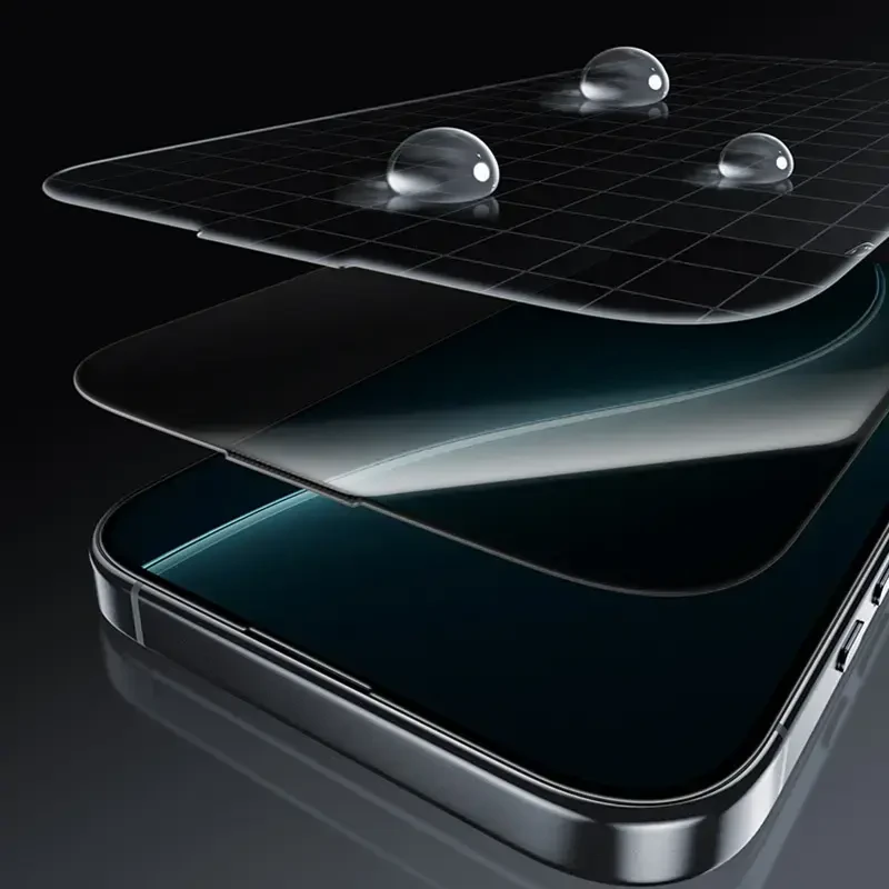 Benks Apsauginis stiklas Glass Warrior Privacy skirtas Apple iPhone 17 Pro Max juodas