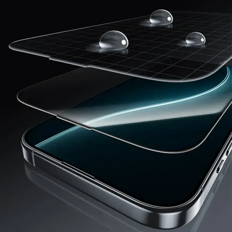 Benks Apsauginis stiklas Glass Warrior Sapphire Coating skirtas Apple iPhone 17 Air juodas