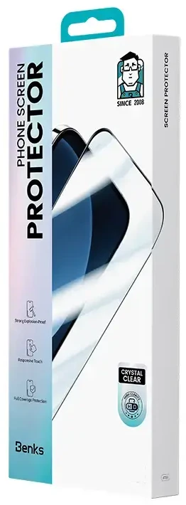 Benks Apsauginis stiklas Ultra Shield HD Glass (AA69) skirtas Apple iPhone 17 Pro juodas