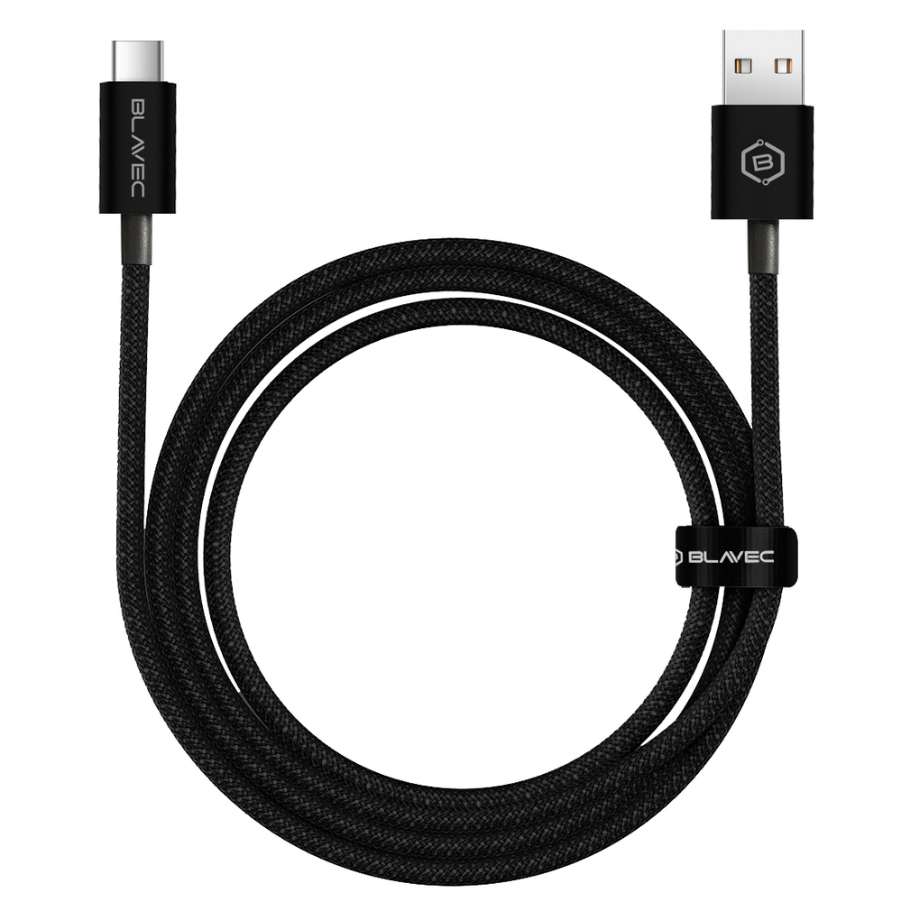 Oem Blavec kabelis Candy pintas – USB-C jungtimi – PD 60W 3A, 1 metras, Apple CarPlay/Android Auto (CCA-UC3B10), juodas