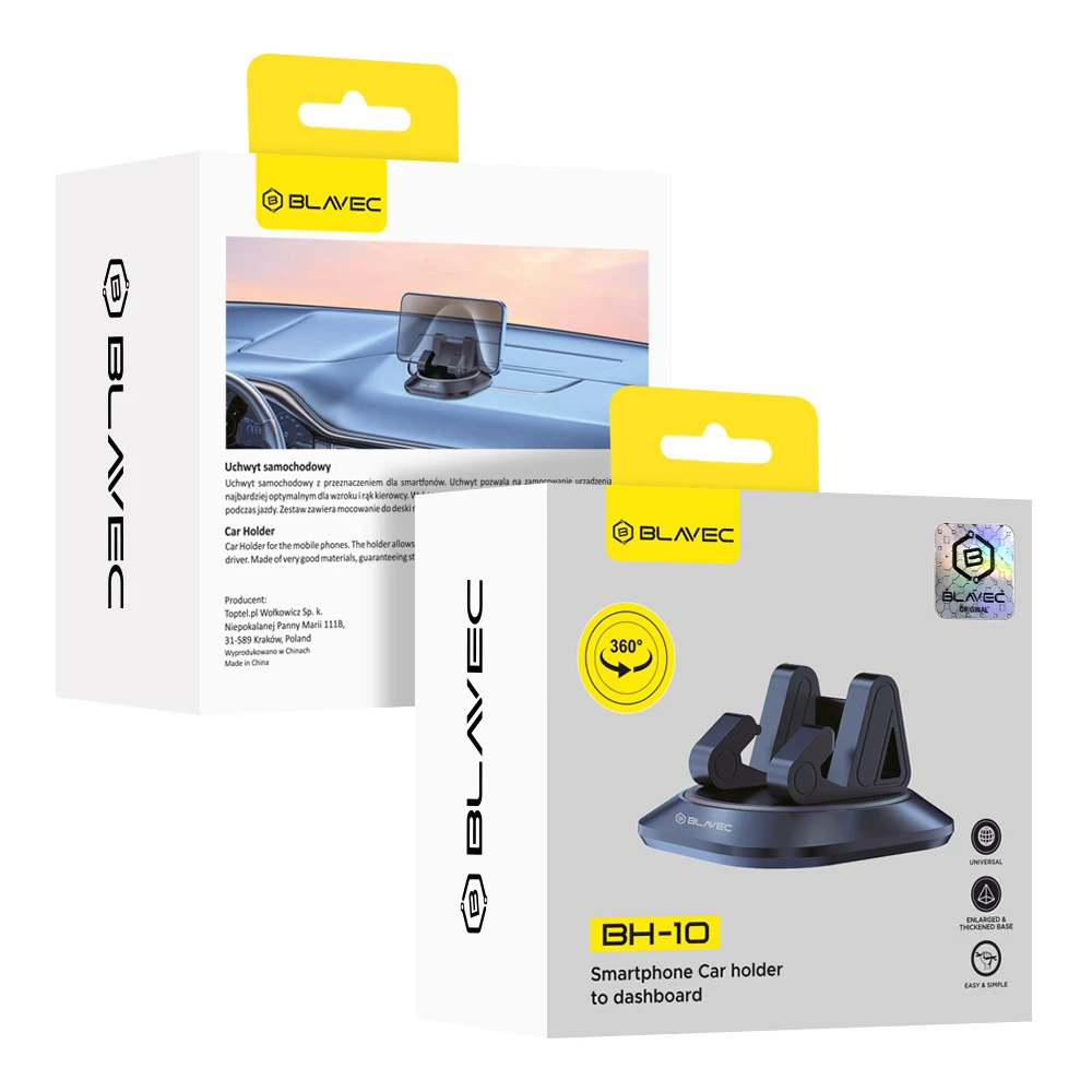 Oem Blavec automobilinis laikiklis BH-10 do deski (BH10-DB) juodos spalvos