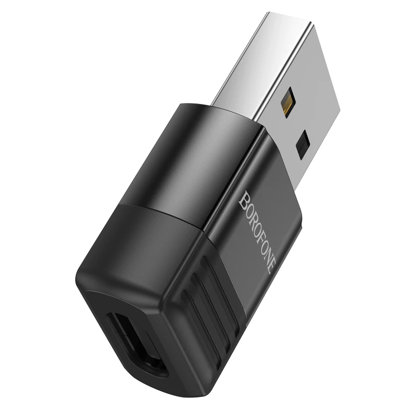 Oem Borofone Adapteris BV18 – USB to Type C – juodas