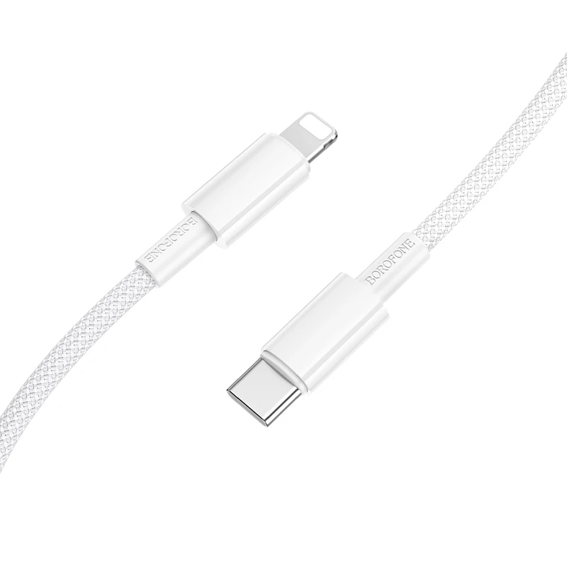 Borofone Kabelis BX117 Source - Typ C į Lightning - PD 27W 1 m. baltos spalvos