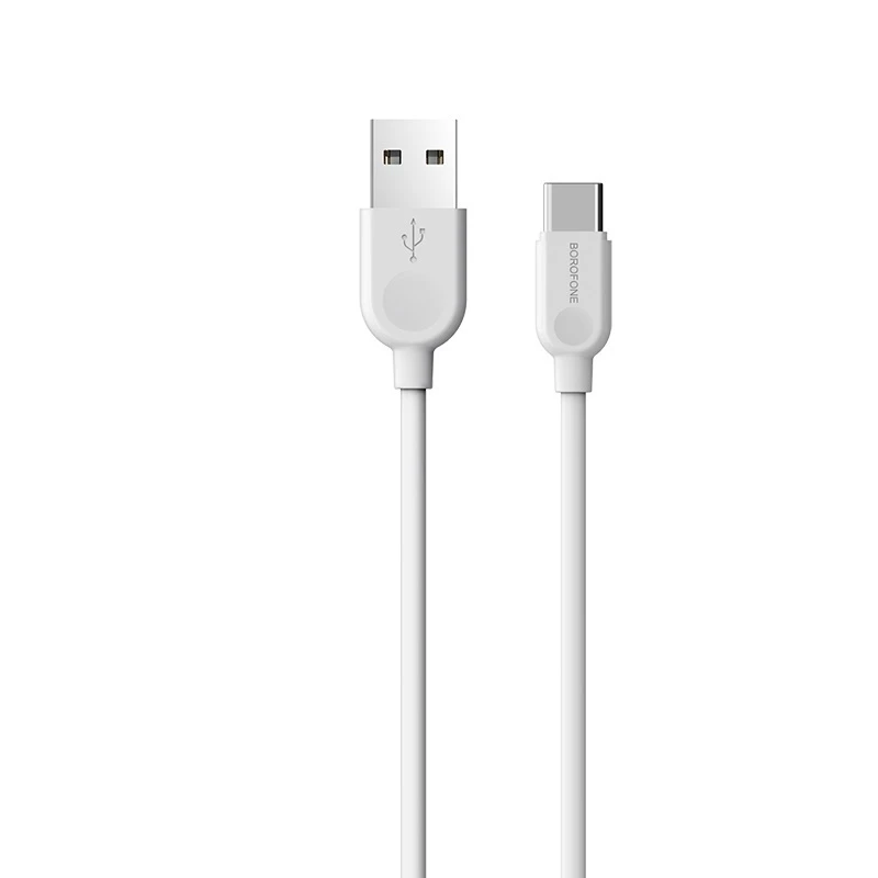 Borofone kabelis BX14 LinkJet - USB į Type C - 2,4A 2 metras baltos spalvos