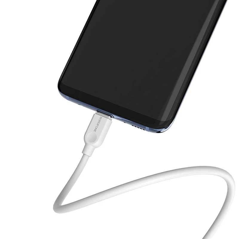 Borofone kabelis BX14 LinkJet - USB į Type C - 2,4A 2 metras baltos spalvos