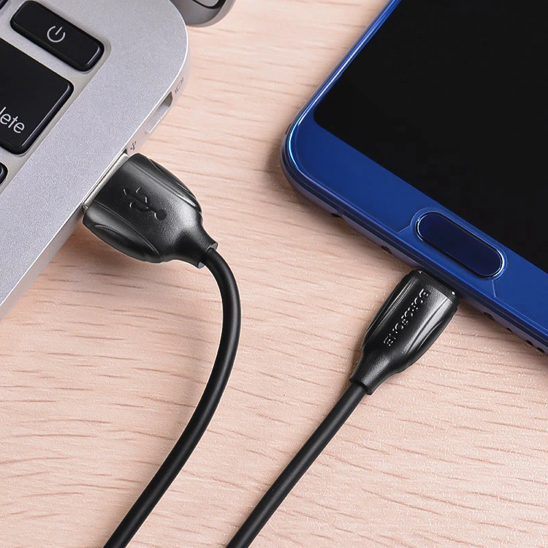 USB kabelis BOROFONE BX19 Benefit type-C juodas 1m